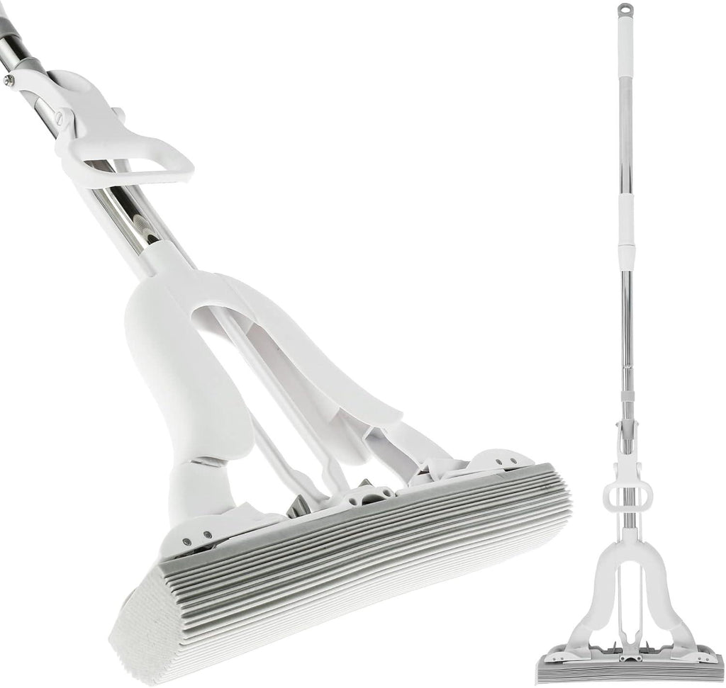 Long-Handle Squeeze Mop | Adjustable PVA Sponge Floor Cleaning Mop