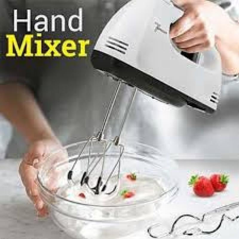 Scarlett 7-Speed Hand Mixer | Egg Beater with Dough Hooks