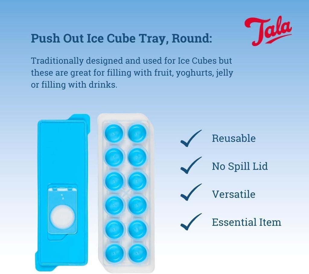 No-Spill Silicone Ice Cube Tray with Removable Lid | Easy Release